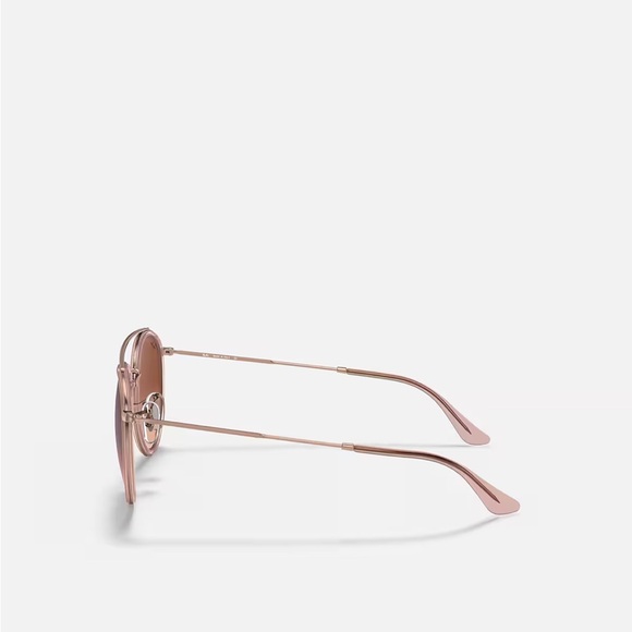 ROSE GOLD RAY BAN ROUND DOUBLE BRIDGE - Picture 6 of 6